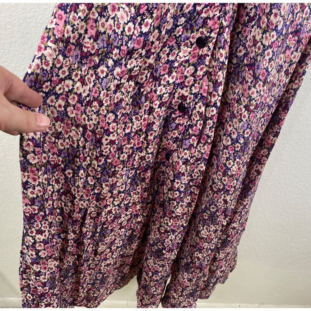 Vtg Workshop Clothing Women's Cottage Core Milkmaid Country Floral Dress Sz 7 - Picture 12 of 16